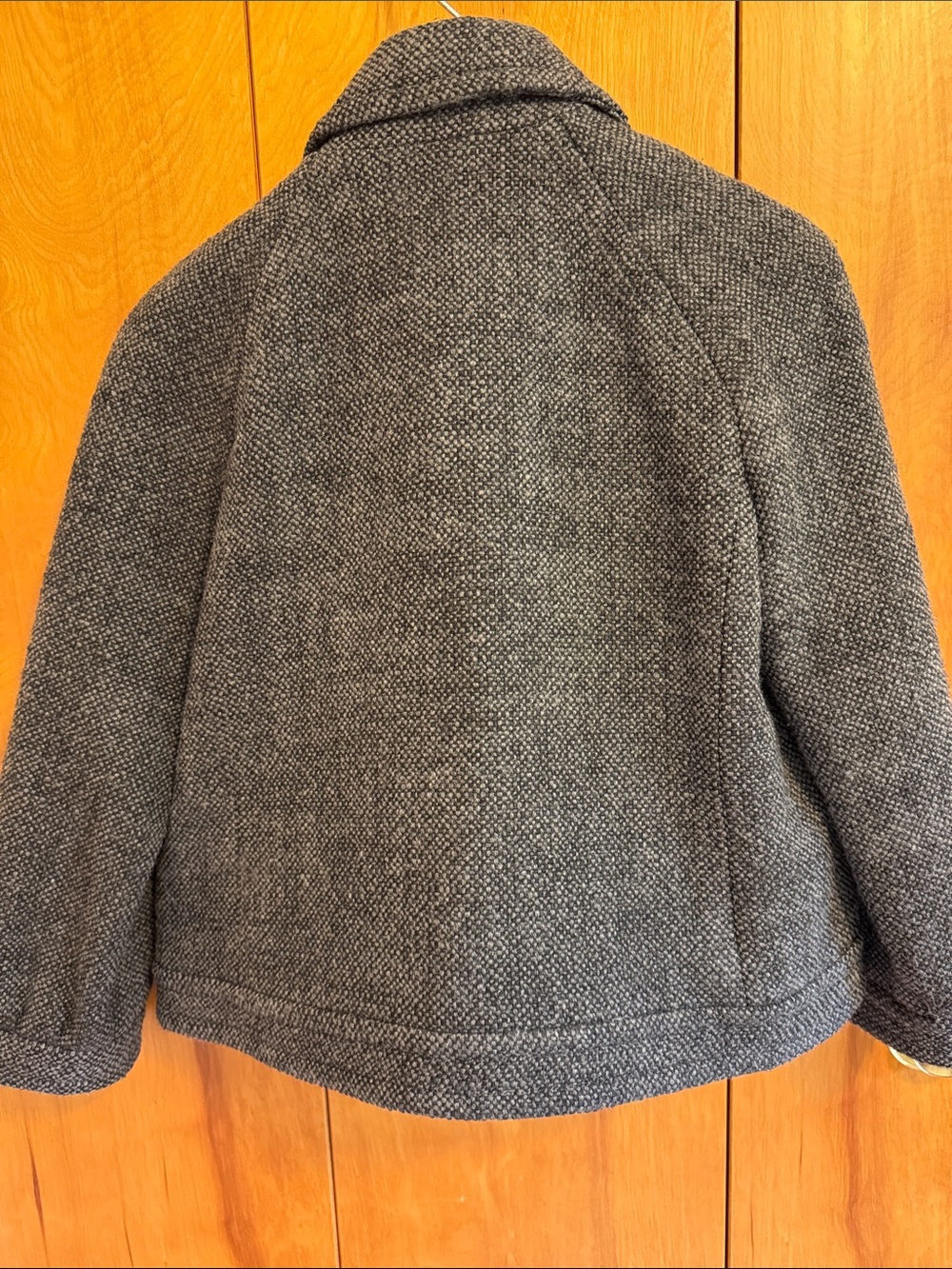 J. Crew Charcoal Textured Short Pea Coat - Picture 7 of 7